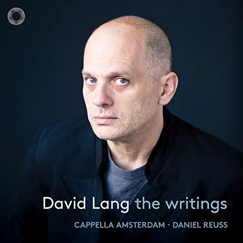 CD cover featuring a portrait of composer David Lang with text.