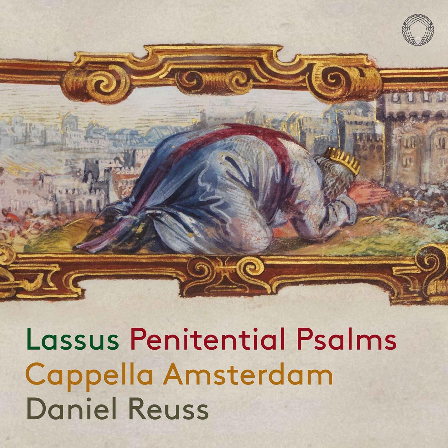 CD cover depicting a kneeling figure before a city landscape.