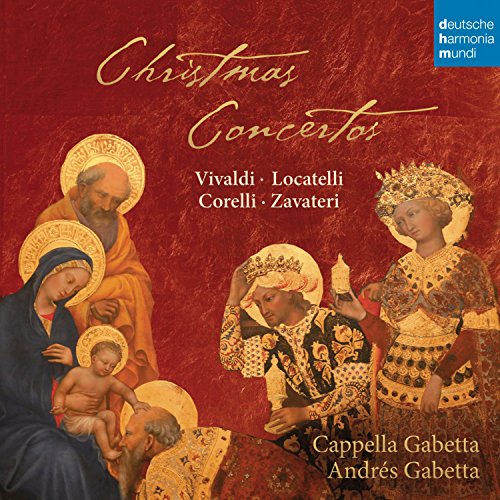 CD cover: religious art depicting the Nativity and musical composers’ names.