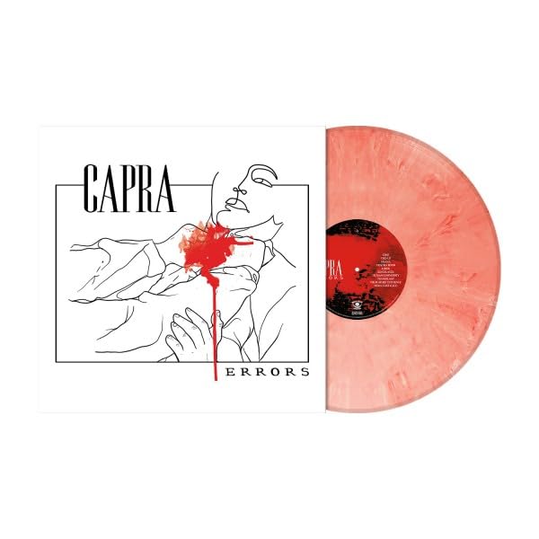 Capra "Errors" vinyl record with red and white illustrated cover.