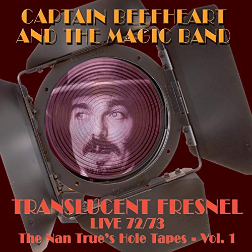 Captain Beefheart album cover featuring his face within a spotlight.