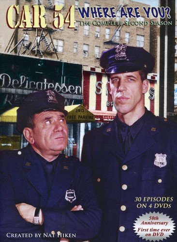 Car 54 Where Are You?" DVD cover featuring two police officers.
