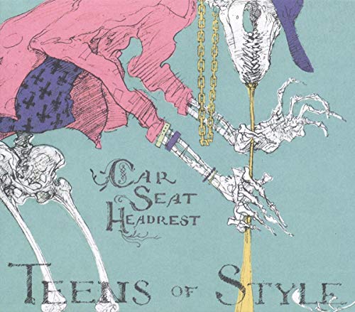 CD cover: skeletal figures with chains, pink and teal tones.