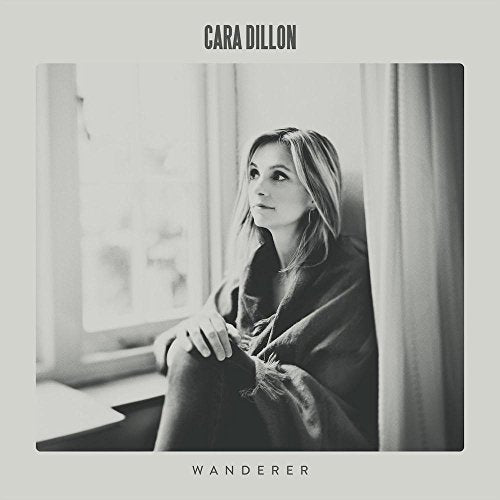 Black and white album cover of Cara Dillon looking out a window.