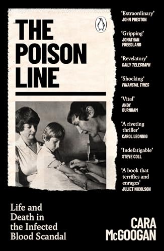Book cover: "The Poison Line" depicting a medical scene and text.