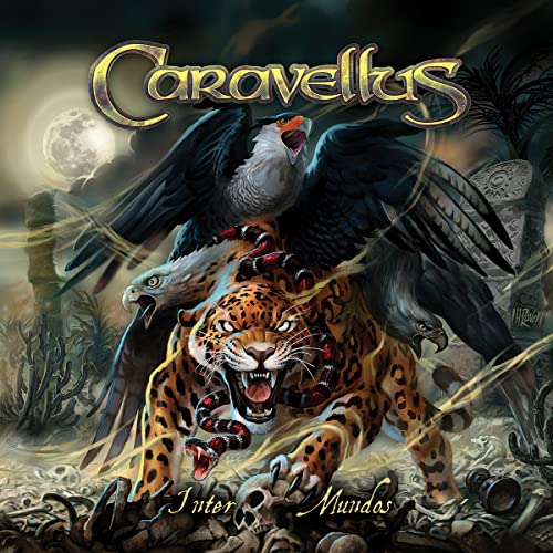 CD cover: jaguar, eagle, and snake amidst a jungle scene.