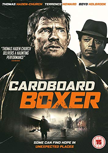 DVD cover for Cardboard Boxer featuring Thomas Haden Church and Terrence Howard.