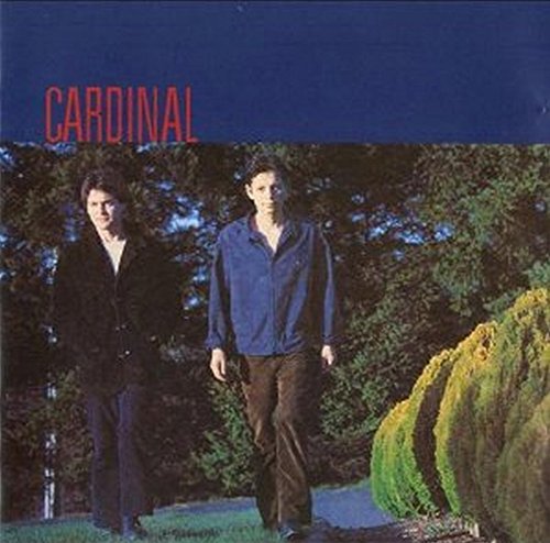 Album cover for “Cardinal” featuring two people walking in a garden.