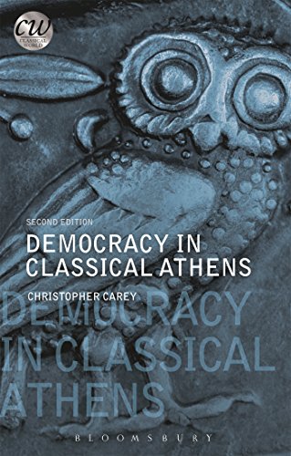 Book cover: "Democracy in Classical Athens" with an owl illustration.
