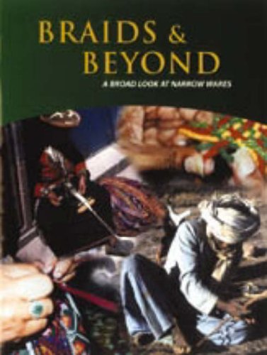 Book cover featuring colorful textiles and hands working with braids.