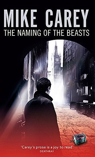 Book cover: man in coat looking down a foggy London street.