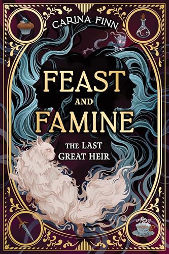 Book cover featuring a large white cat and shadowy profile silhouettes.