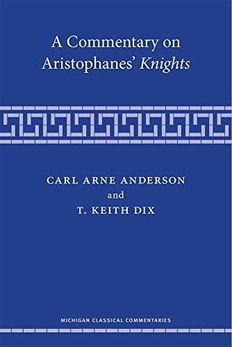Blue book cover with white text: "A Commentary on Aristophanes' Knights.