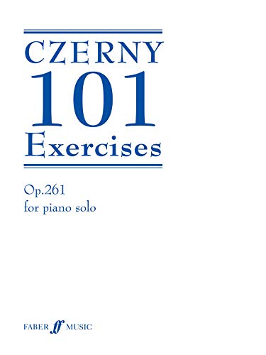 White cover with blue text: "Czerny 101 Exercises Op.261 for piano solo".