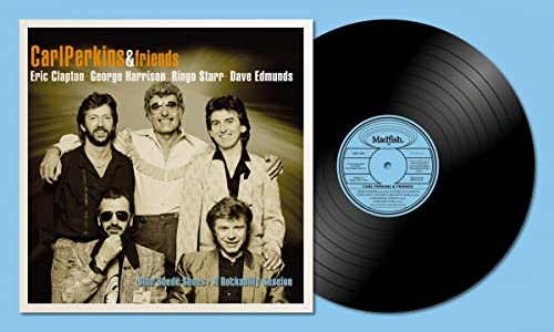 Carl Perkins & Friends album cover and black vinyl record shown.