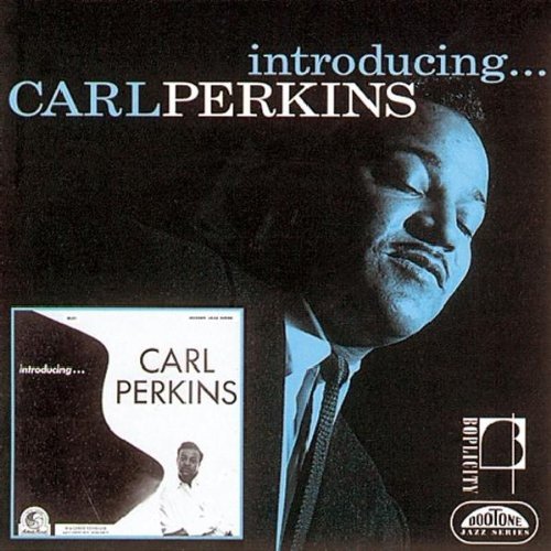 Album cover with Carl Perkins and grand piano, beige border, and "BOP CITY REMASTERED" text.