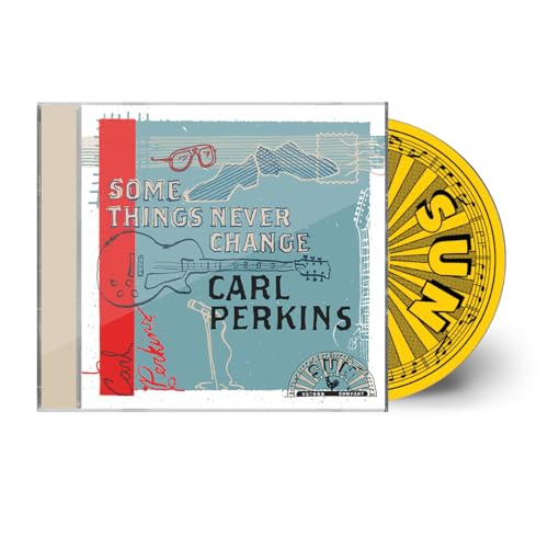 Carl Perkins "Some Things Never Change" CD case with yellow disc visible.