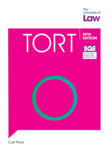 Book cover: "SQE Tort 5e" with pink background and teal circle.