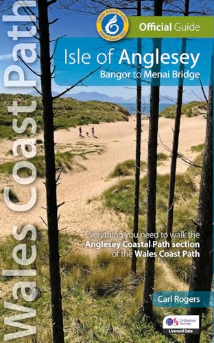 Guidebook cover: Isle of Anglesey coastal path from Bangor to Menai Bridge.