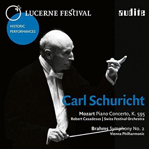 CD cover featuring conductor Carl Schuricht in black and white.