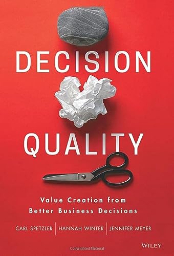 Book cover with a stone, crumpled paper, and scissors on a red background.