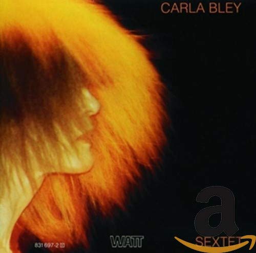CD cover for Carla Bley's Sextet, featuring a woman's fiery orange hair.