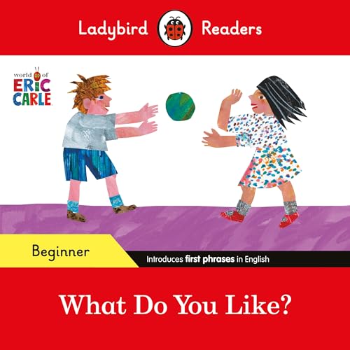 Ladybird book cover: children playing with a ball, Eric Carle illustration.