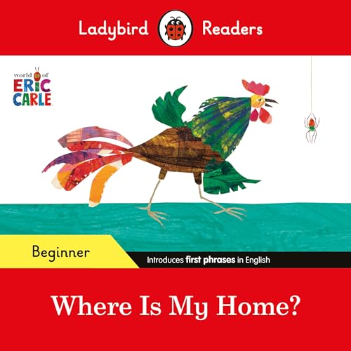 Book cover with colorful collage illustration of a rooster and spider.