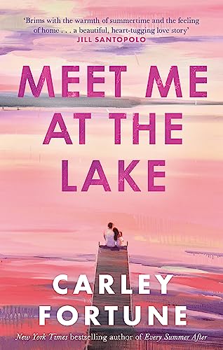 Book cover: "Meet Me at the Lake" with a couple on a dock.