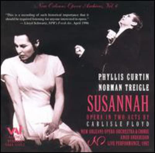 CD cover for Carlisle Floyd’s opera *Susannah* featuring two singers.
