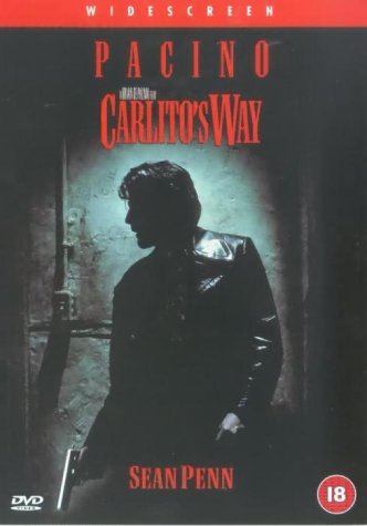 DVD cover for "Carlito's Way" featuring Al Pacino in a dark coat.