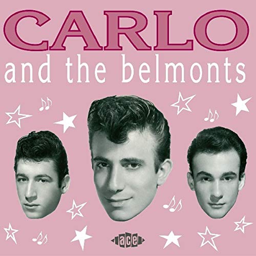 Album cover featuring portraits of three men on a pink background with white stars.
