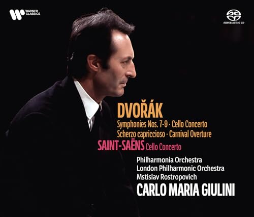 CD cover featuring conductor Carlo Maria Giulini in profile, text details.