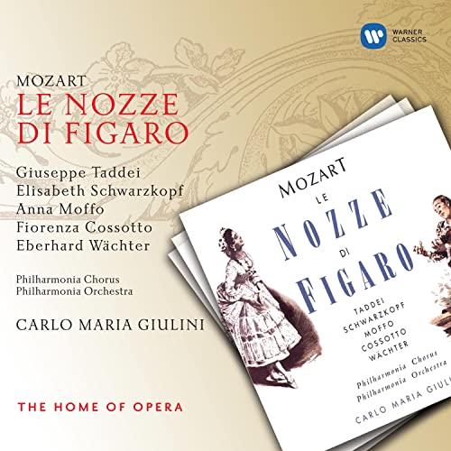 CD cover for Mozart’s *Le Nozze di Figaro* conducted by Carlo Maria Giulini.
