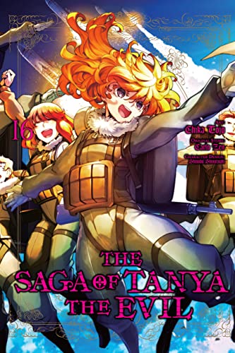 Manga cover featuring a young woman with orange hair in a military uniform.