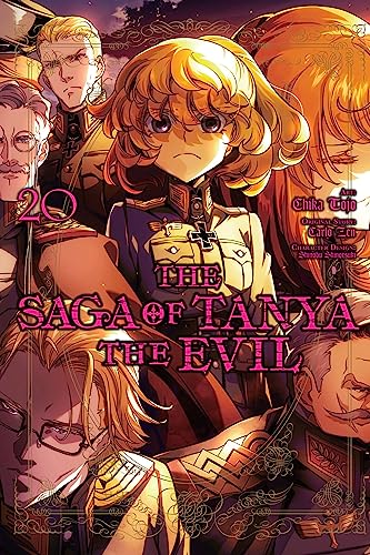 Manga cover: blonde girl in military uniform with other characters.