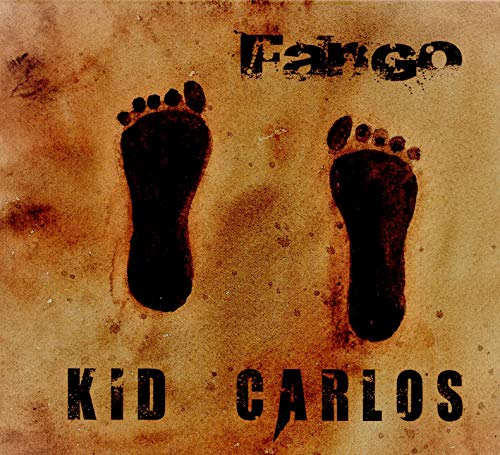 CD cover: dark footprints on a textured, brown background.