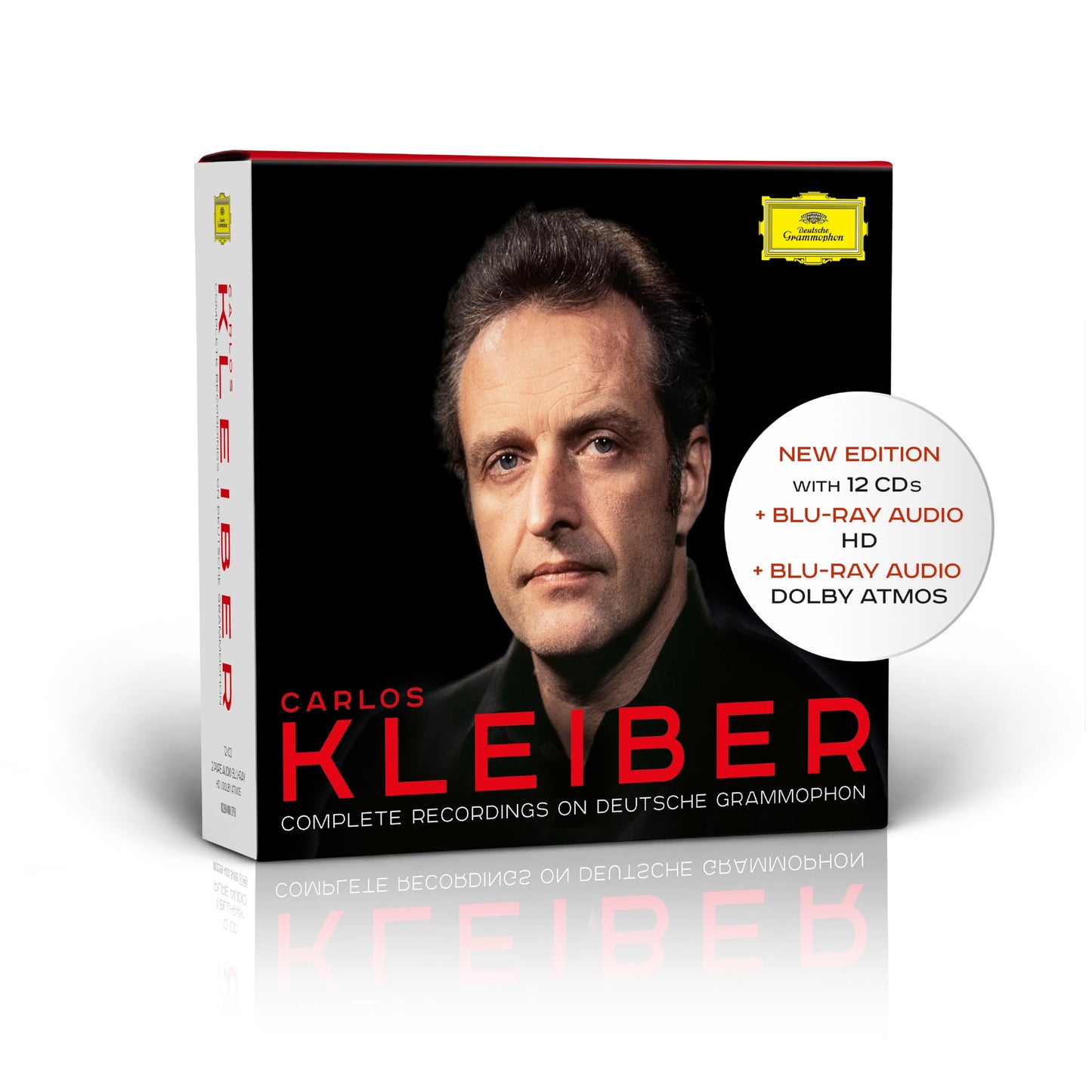 CD box set featuring conductor Carlos Kleiber in black and white portrait.