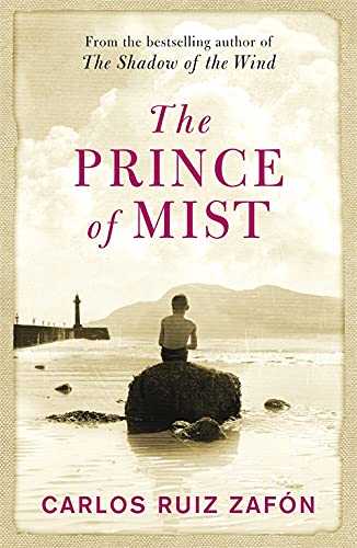 Book cover: boy on a rock overlooking a misty coastline.