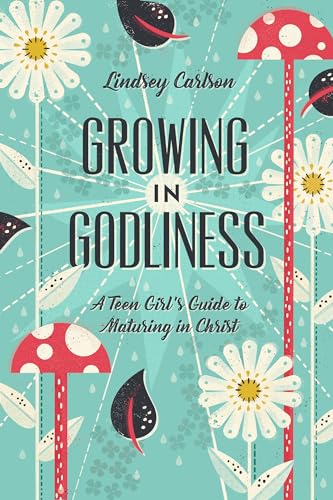 Book cover with stylized flowers and mushrooms on a teal background.