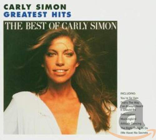 CD cover for Carly Simon’s “The Best of Carly Simon” featuring her portrait.