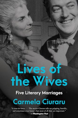 Book cover: black and white photo of a couple, title “Lives of the Wives.”