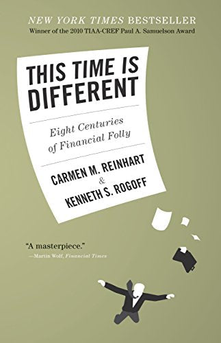 Book cover featuring a falling businessman and papers against a muted green background.