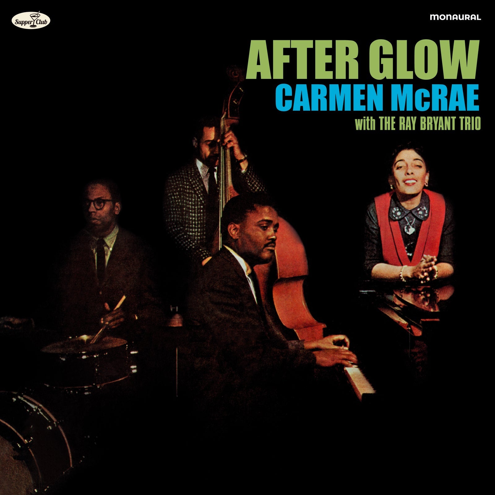 Album cover featuring Carmen McRae and the Ray Bryant Trio against a black background.
