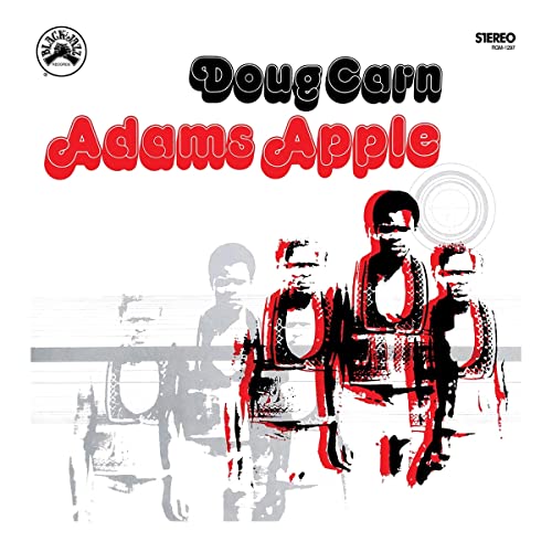 Vinyl record cover: Doug Carn’s “Adams Apple” featuring a silhouetted portrait.