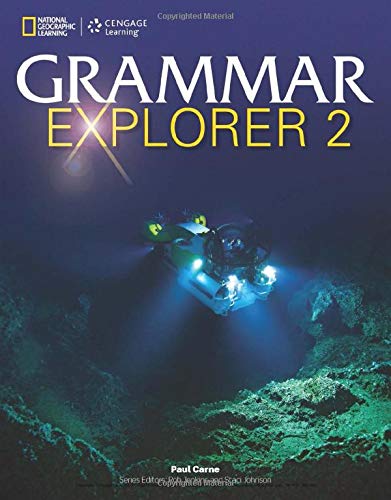 Grammar Explorer 2" textbook cover with a remotely operated vehicle underwater.