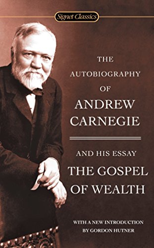 Book cover featuring a portrait of Andrew Carnegie and the title in white text.