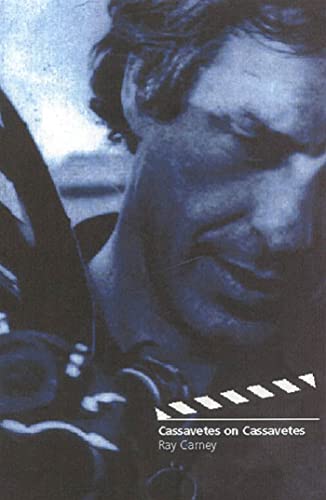 Book cover featuring a blue-toned portrait of John Cassavetes and a film clapperboard graphic.