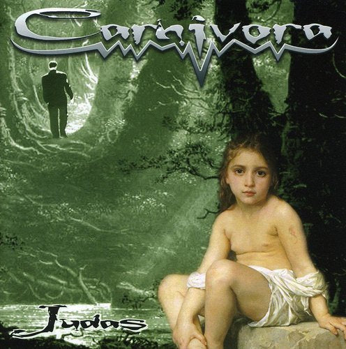 CD cover: child and shadowy figure in a green, painterly forest.