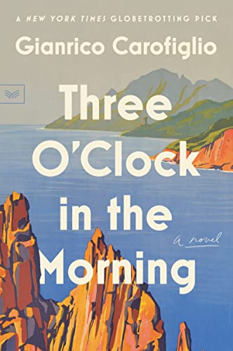 Book cover: “Three O’Clock in the Morning” with coastal mountain scene.